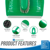 Colour Coded Green Dustpan Set